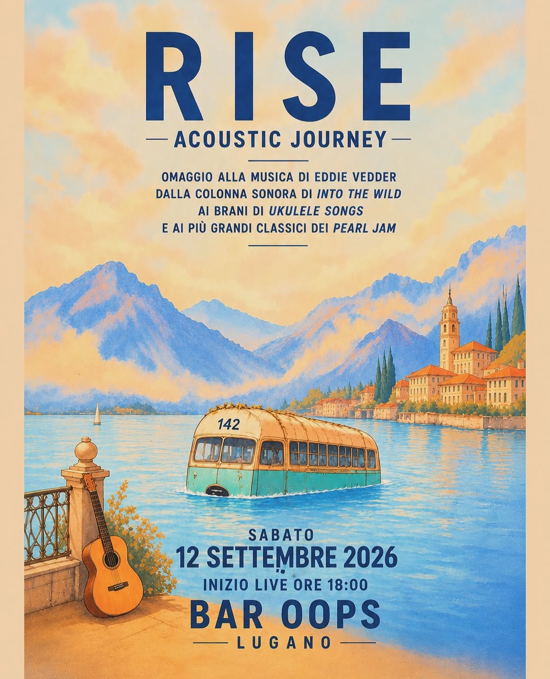Copertina di RISE – Acoustic Journey – Tributo a Eddie Vedder
