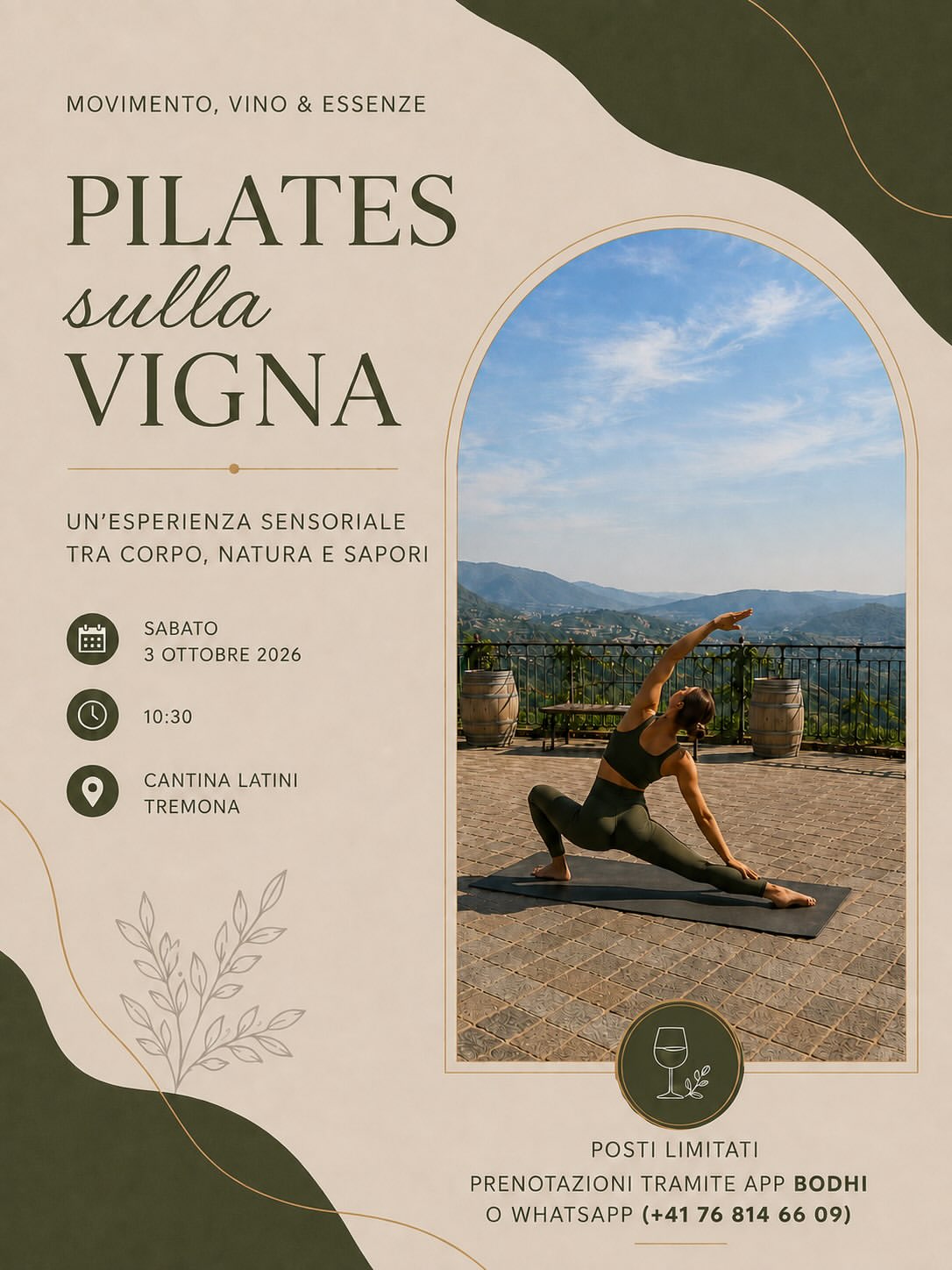 Copertina di Pilates sulla Vigna