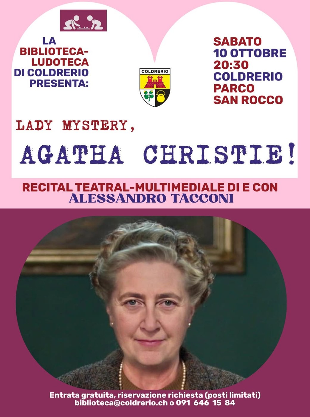 Copertina di Lady Mystery, Agatha Christie!