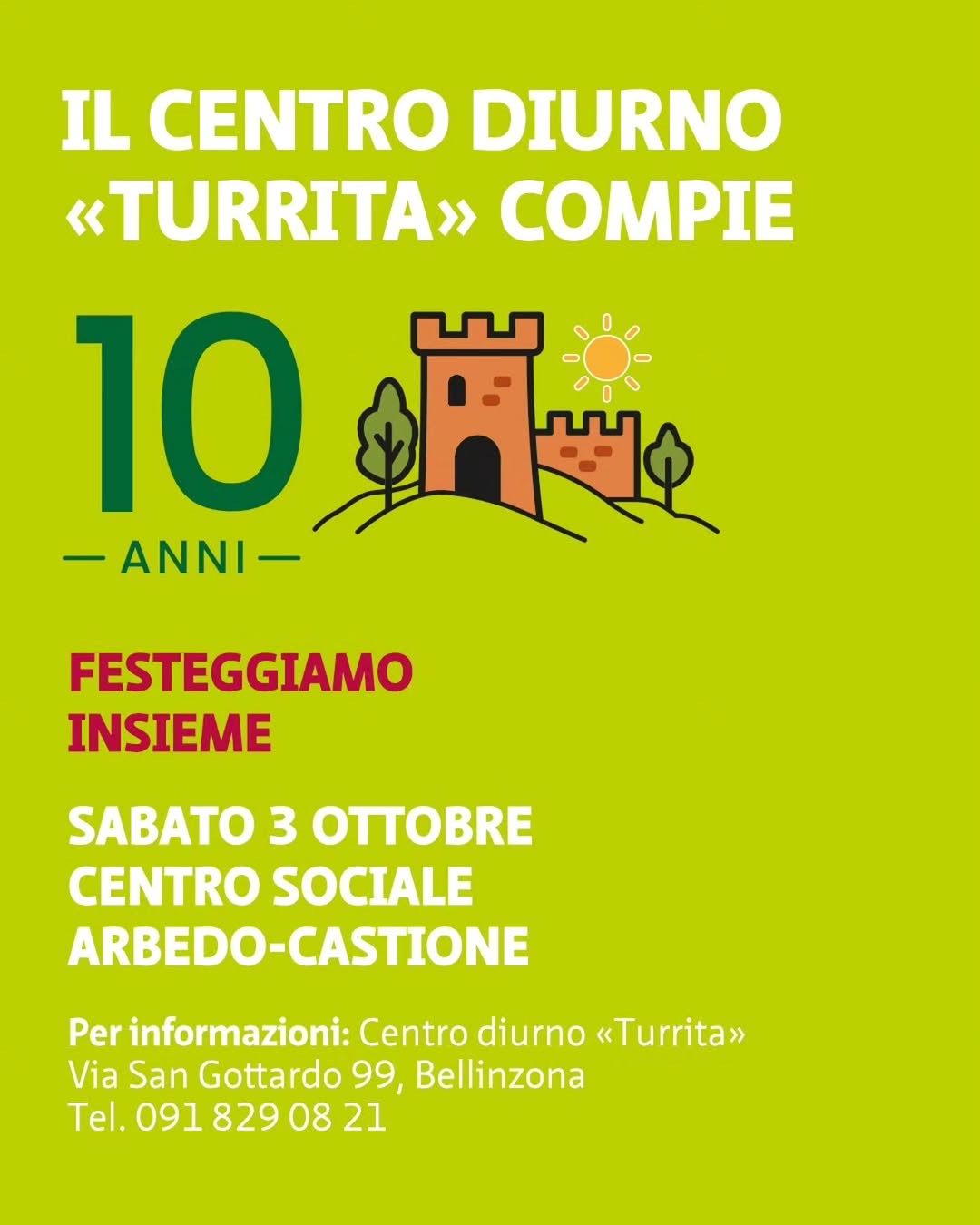 Copertina di 10° Anniversario Centro Diurno «Turrita»