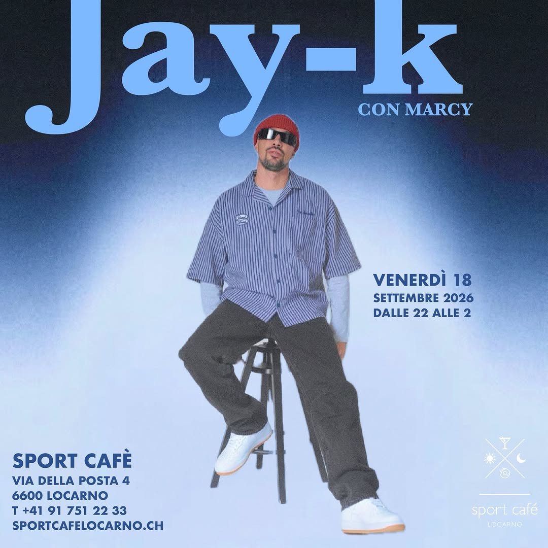 Copertina di Jay-K al Sport Café