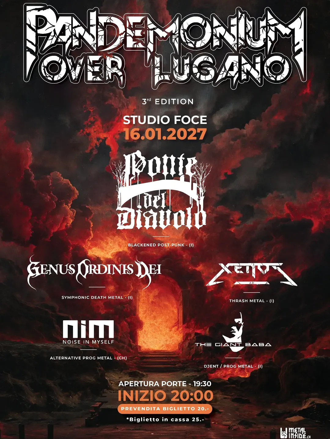 Copertina di Pandemonium Over Lugano – terza edizione